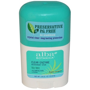 Отзывы о Алба Ботаника, Clear Enzyme Deodorant Stick, Tea Tree, 0.5 oz (14 g)