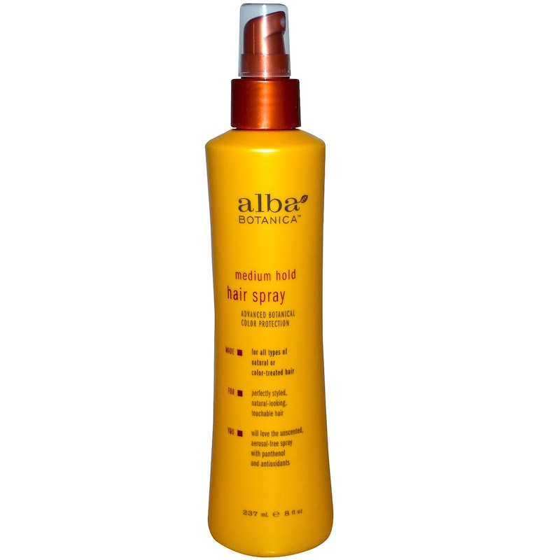 Alba Botanica, Hair Spray, Medium Hold, 8 fl oz (237 ml)