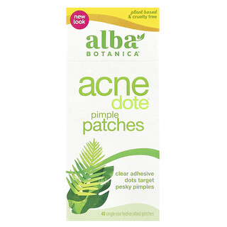 Alba Botanica, Pemutih Jerawat Acne Dote®, 40 Pembalut Hidrokoloid Sekali Pakai