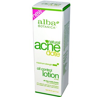 Alba Botanica, Acne Dote, lotion de contrôle de l'huile, sans huile, 57 g (2 oz)
