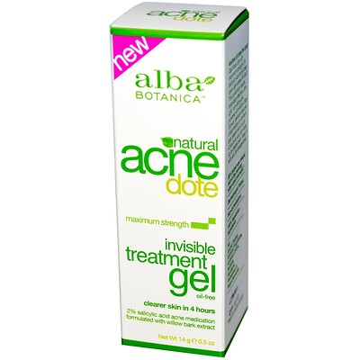 Acne Dote, Invisible Treatment Gel, Oil-Free, 0.5 oz (14 g)