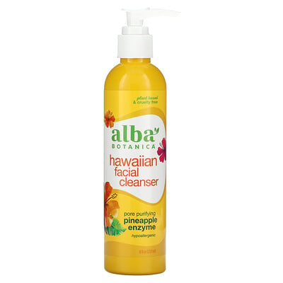 Alba Botanica очищающее средство для лица «гавайское», с очищающими поры ферментами ананаса, 237 мл (8 жидк. унций)