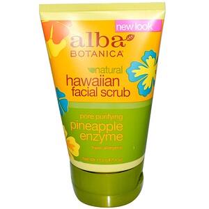 Алба Ботаника, Natural Hawaiian Facial Scrub, Pineapple Enzyme, 4 oz (113 g) отзывы