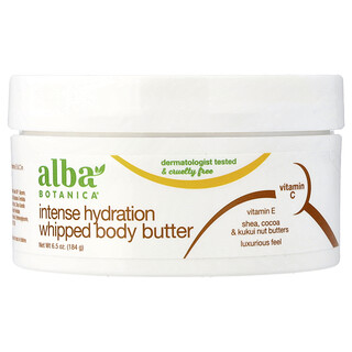 Alba Botanica, Mentega Tubuh Kocok Hidrasi Intens, 184 g (6,5 ons)