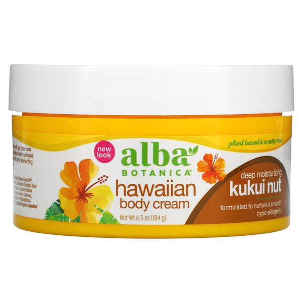 Hawaiian Body Cream, Kukui Nut, 6.5 oz (184 g)