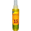 Кокосовое обезвоженное масло с фактором защиты SPF 15, Натуральный солнцезащитный фильтр, 4,5 жидкой унции (133 мл)