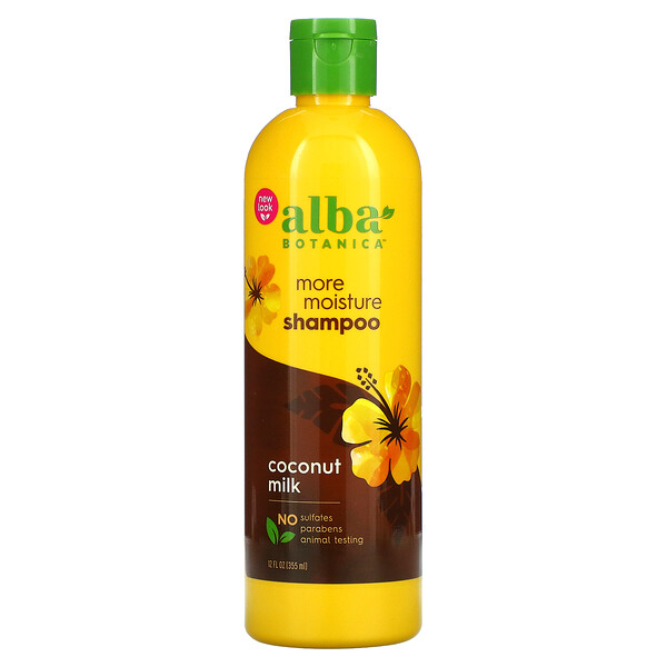 Alba Botanica, 超保溼洗髮精，椰奶，12 液量盎司（355 毫升）