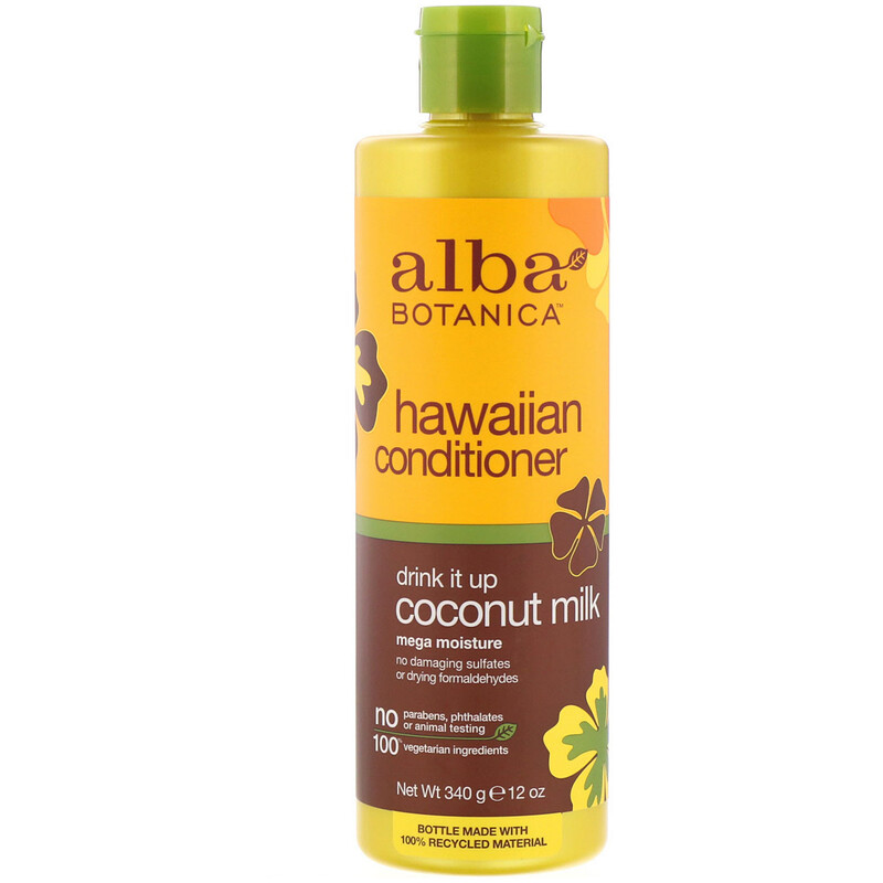 Alba Botanica, Hawaiian Conditioner, Drink It Up Coconut Milk, 12 oz
