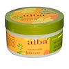 Alba Botanica, Body Cream, Coconut Milk, 6.5 oz (180 g)