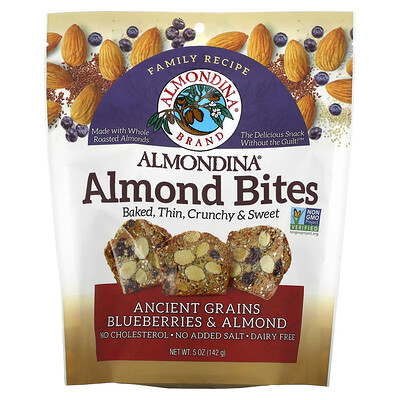 

Almondina Almond Bites Ancient Grains Blueberries & Almonds 5 oz (142 g)