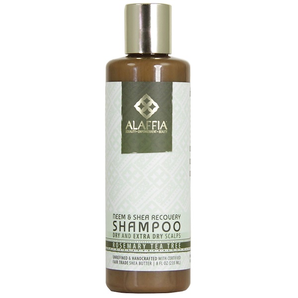 Alaffia, Neem & Shea Recovery Shampoo, Rosemary Tea Tree, 8 fl oz (235