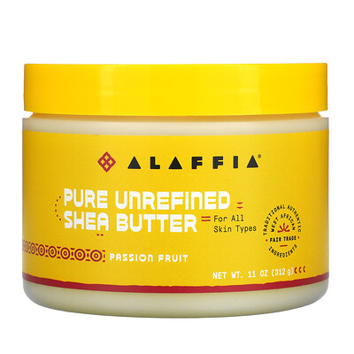 Купить Alaffia Pure Unrefined Shea Butter, Passion Fruit, 11 oz (312 g)