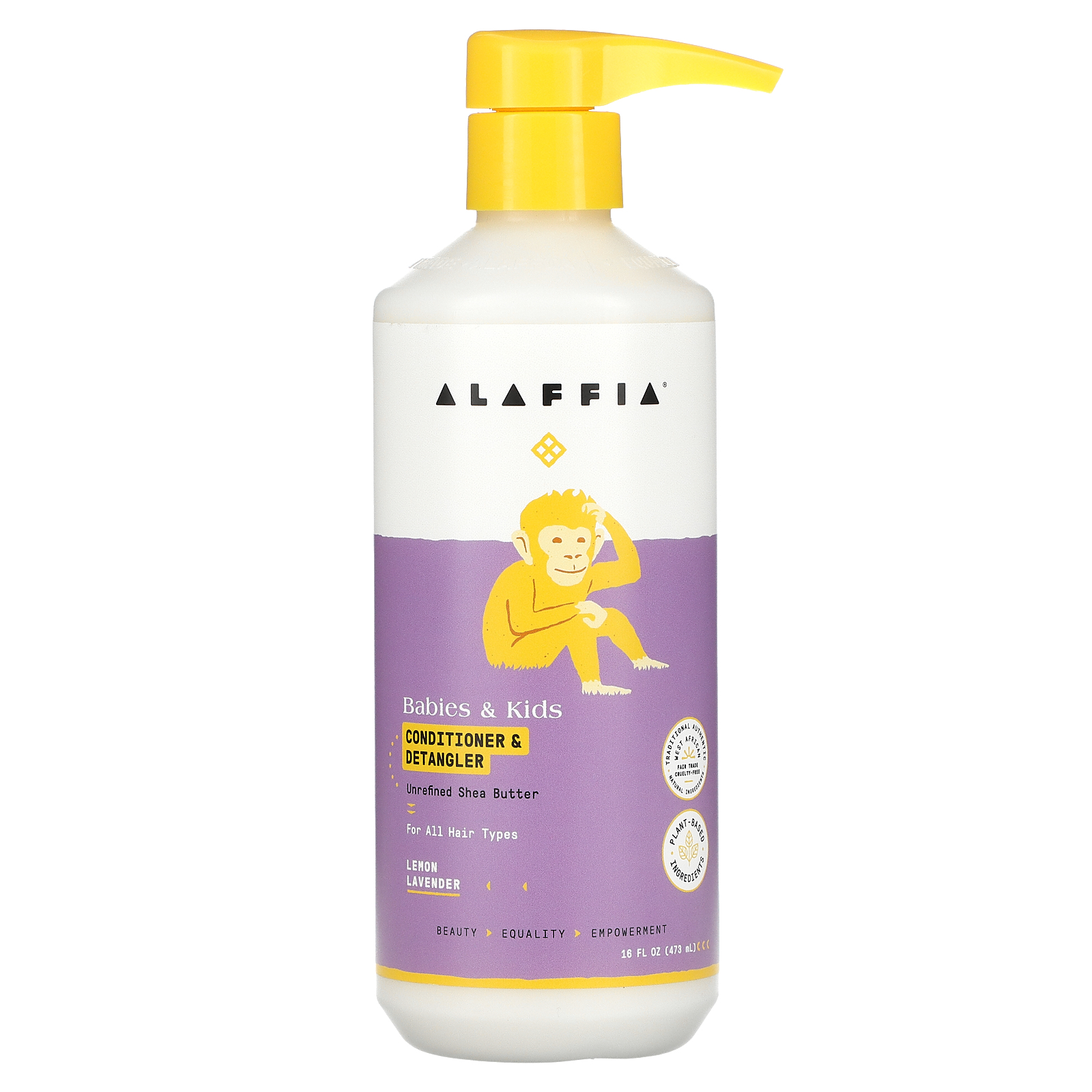 Alaffia, Babies & Kids Conditioner & Detangler, Lemon Lavender, 16 fl