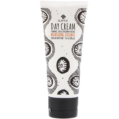 

Alaffia Coconut Reishi, Day Cream, Kola & Jojoba, 3 fl oz (88 ml)