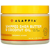 Alaffia, Whipped Shea Butter & Coconut Oil, Sheabutter- und Kokosnussöl-Schaum, Mandarine-Ingwer, 114 g (4 oz.)