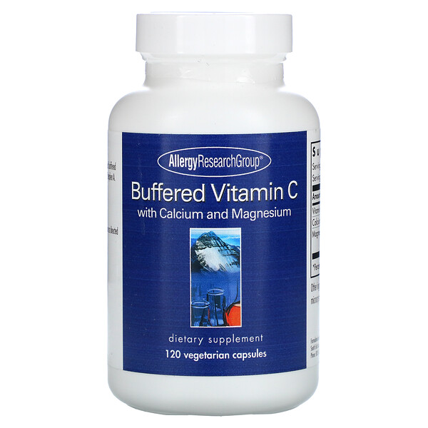 Allergy Research Group‏, Buffered Vitamin C with Calcium and Magnesium, 120 Vegetarian Capsules