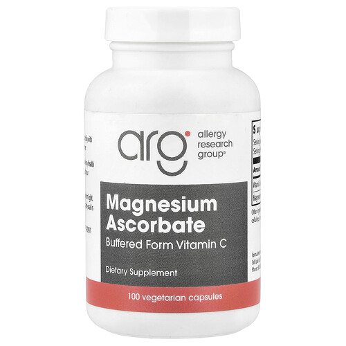 Allergy Research Group, Magnesium Ascorbate, 100 Vegetarian Capsules