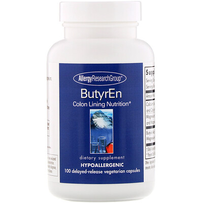 Allergy Research Group ButyrEn, 100 вегетарианских капсул с отсроченным высвобождением