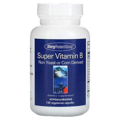 Allergy Research Group Super Vitamin B Complex 120 Vegetarian Capsules