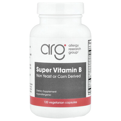 Product Image for Allergy Research Group, Super Vitamin B, 120 Vegetarian Capsules