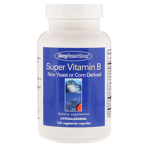 Эллерджи Ресёрч Груп, Super Vitamin B Complex, 120 Vegetarian Capsules отзывы покупателей