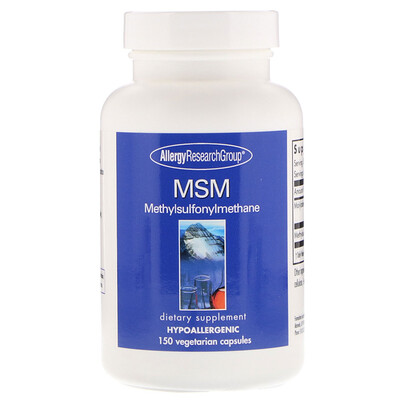 Allergy Research Group MSM Methylsulfonylmethane, 150 Vegetarian Capsules
