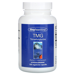 Allergy Research Group, TMG trimetilglicina, 100 cápsulas vegetarianas