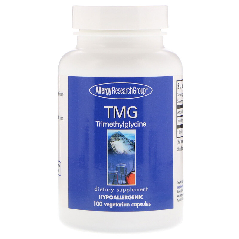 Allergy Research Group, TMG Trimethylglycine, 100 Vegetarian Capsules ...