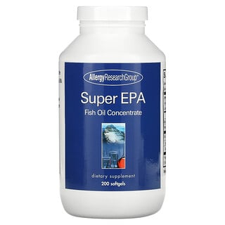 Allergy Research Group, Super EPA, Fish Oil Concentrate, 200 Softgels