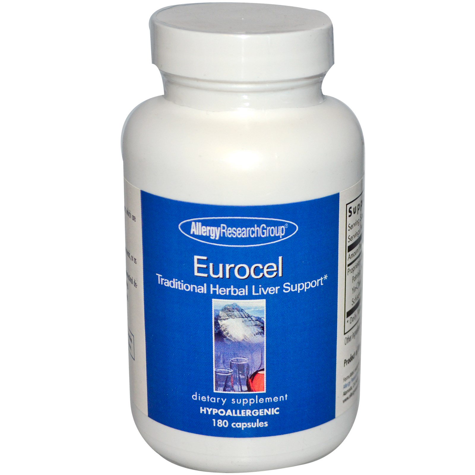 Allergy Research Group, Eurocel, Traditional Herbal Liver Support, 180