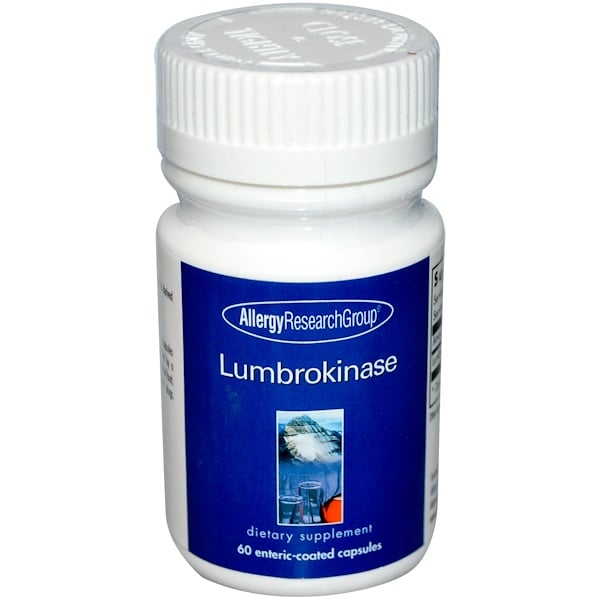 Allergy Research Group, Lumbrokinase, 60 Enteric-Coated Capsules (Discontinued Item) 