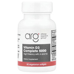Vitamin D3 Complete 5000, 60 вегетаріанських капсул