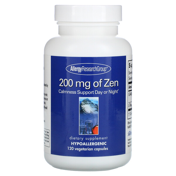 Allergy Research Group‏, Zen, 200 mg, 120 Vegetarian Capsules