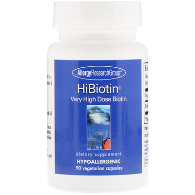 

Allergy Research Group HiBiotin, 90 вегетарианских капсул