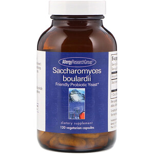 Отзывы о Эллерджи Ресёрч Груп, Saccharomyces Boulardii, Friendly Probiotic Yeast, 120 Vegetarian Capsules