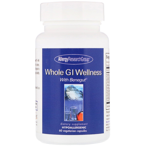 Allergy Research Group, Whole GI Wellness, 60 Vegetarian Capsules