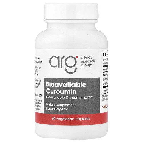 Allergy Research Group, Bioverfügbares Kurkumin, 60 pflanzliche Kapseln (500 mg pro Kapsel)