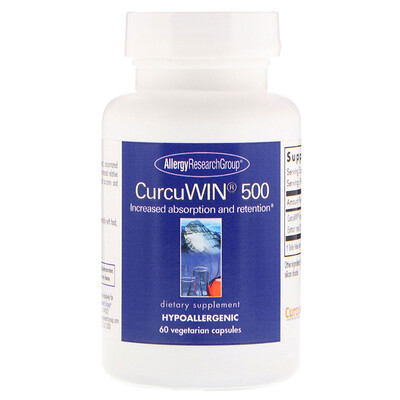 Allergy Research Group CurcuWin 500, 60 Vegetarian Capsules
