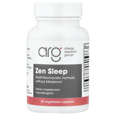 Allergy Research Group, Sueño zen, 60 cápsulas vegetales