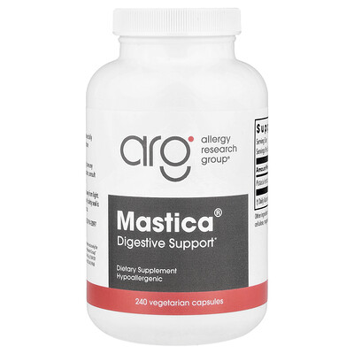 Allergy Research Group, Mastica®, Auténtica lentisco de Quíos, 240 cápsulas vegetales (0,5 g por cápsula)