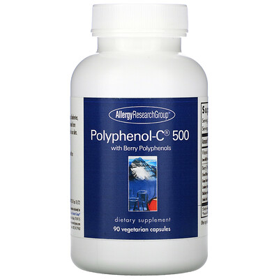 Allergy Research Group Polyphenol-C 500 with Berry Polyphenols, 90 Vegetarian Capsules