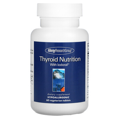 

Allergy Research Group Thyroid Nutrition с йодоралом, 60 вегетарианских таблеток