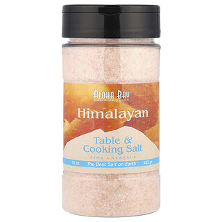 Aloha Bay, Himalajan pöytä- ja ruoanlaittosuola, hienojakoisia kiteitä, 425 g