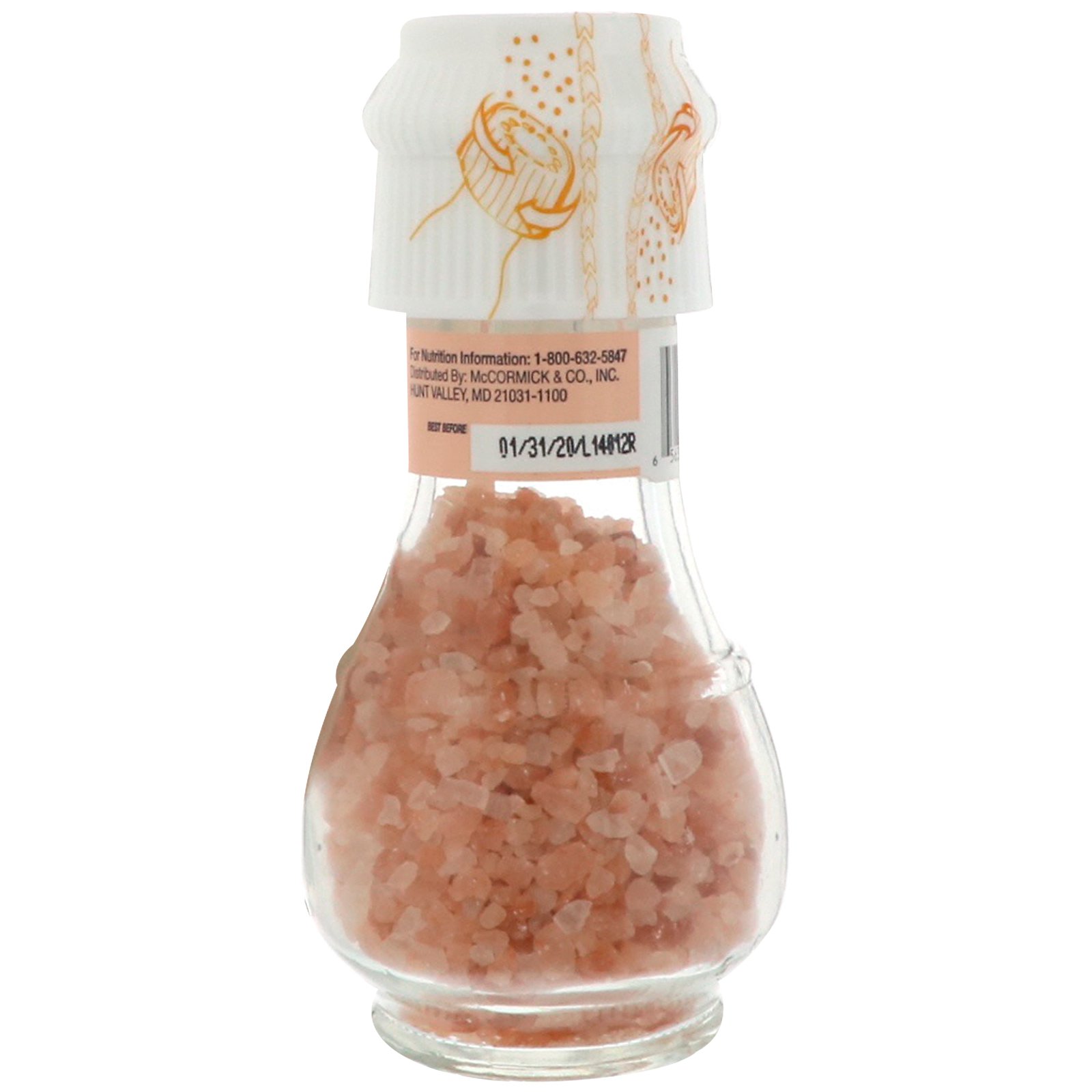 Drogheria & Alimentari, All Natural Pink Himalayan Salt Mill, 3.18 oz