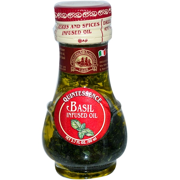 Drogheria & Alimentari, Quintessence, Basil Infused Oil, 2.7 fl oz (80 ml) (Discontinued Item) 