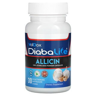 Allimax, Diabalife, Allicin, 500 mg, 30 Vegetarian Capsules