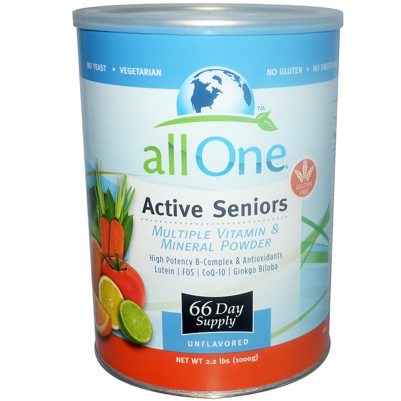 All One, Nutritech, Active Seniors, Multiple Vitamin & Mineral Powder