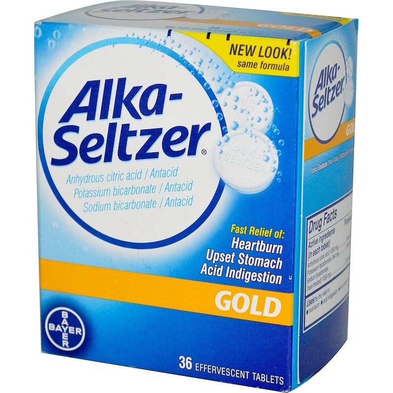 Alka-seltzer, Gold, 36 Effervescent Tablets - Iherb