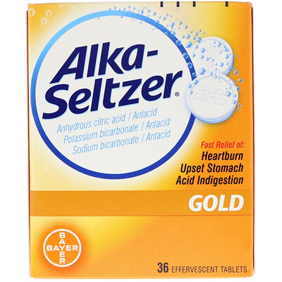Alka-Seltzer Gold, 36 шипучих таблеток