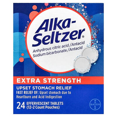 AlkaSeltzer Upset Stomach Relief 24 Effervescent Tablets